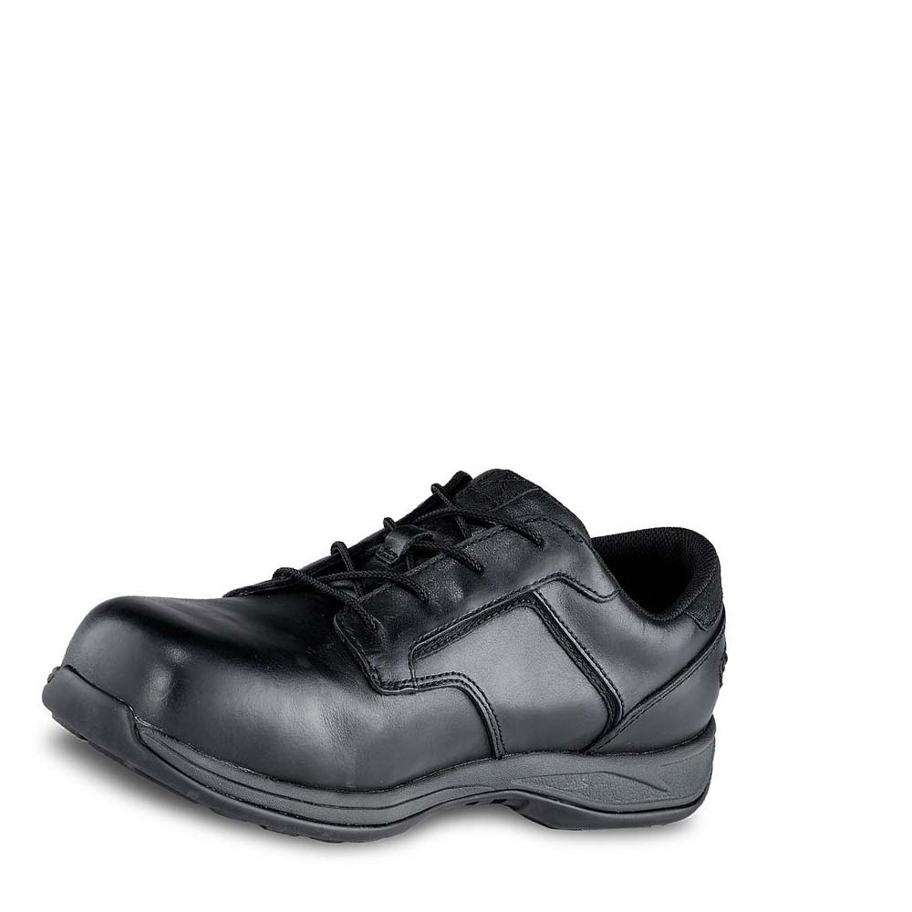 Red Wing ComfortPro Safety Toe Men's Oxfords Shoes Black | ZA 191RVD